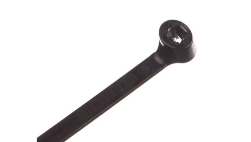 Opaska kablowa 360x4,5 czarna UV 2-LOCK zęby stalowe BMTN3749 /100szt./