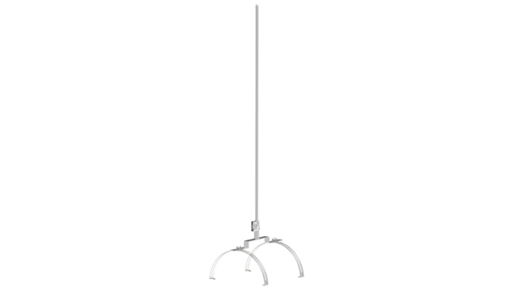 Iglica gąsiorowa podwójna fi 12mm aluminiowa 71.15 AL /1.5m/ /97101509/