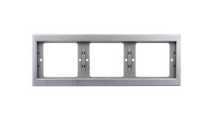 Berker/B.Kwadrat Ramka potrójna pozioma stal szlachetna 13737004