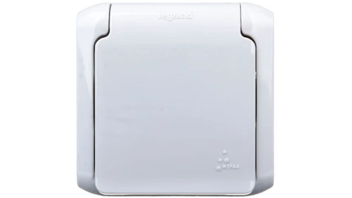 FORIX Gniazdo pojedyncze z/u 16A IP44 z przesłonami szare 782395
