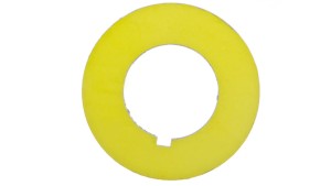 Tabliczka opisowa żółta okrągła fi42 bez nadruku ST22-4509P01