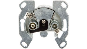 Berker Q.1 Gniazdo antenowe podwójne końcowe RTV mechanizm 53455011