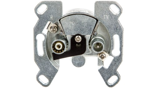 Berker Q.1 Gniazdo antenowe podwójne końcowe RTV mechanizm 53455011