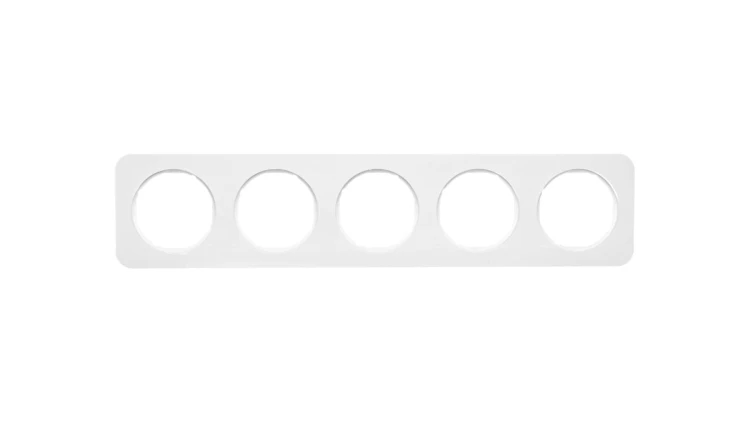 Berker R.1 Ramka pięciokrotna IP20 biała 10152189