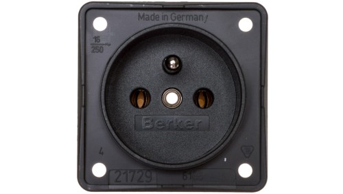 Integro Flow Gniazdo pojedyncze z/u 16A 250V antracyt 961852505