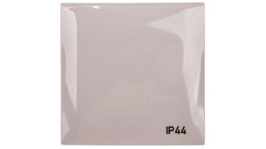 Integro Flow Ramka pojedyncza z pokrywą z nadrukiem IP44 szara 918282597