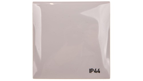 Integro Flow Ramka pojedyncza z pokrywą z nadrukiem IP44 szara 918282597