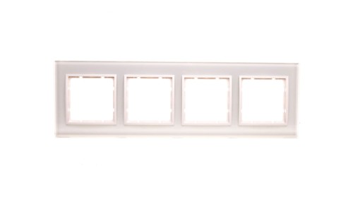 Berker B.7 Glas Ramka szklana poczwórna śnieżnobiała 10146909