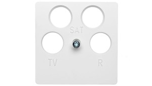 Berker Q.1 Płytka centralna do gniazda antenowego 4-wyjściowego śnieżnobiała 14841909