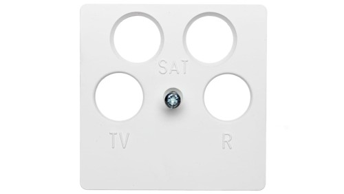 Berker Q.1 Płytka centralna do gniazda antenowego 4-wyjściowego śnieżnobiała 14841909