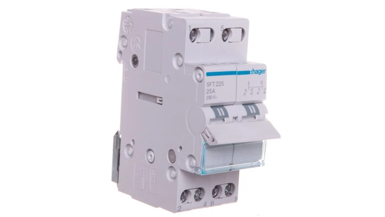 Przełącznik modułowy I-0-II 25A 2P SFT225