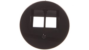 Berker R.1/R.3 Element centralny do gniazda przyłączeniowego UAE podwójnego czarny 14092045