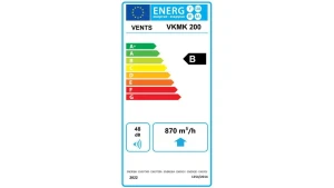Wentylator dachowy fi 200 230V 154W 950m3/h 48dB VKMK200