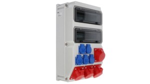 Rozdzielnica stacjonarna SUWAŁKI 32A/5P 3x16A/5P 5xGS bez zabezpieczeń IP44 90277515W