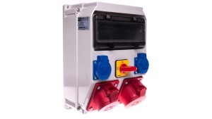 Rozdzielnica budowlana ADAMÓW 32A/5P 16A/5P 2GS R.0-1 IP44 9036894W