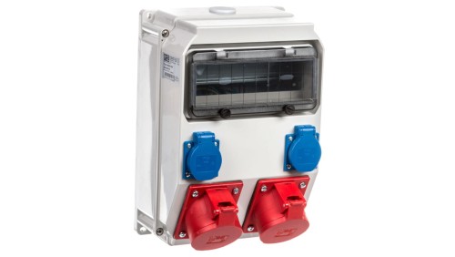 Rozdzielnica budowlana ADAMÓW 2X5P 32A 2xGS IP54 9036212W