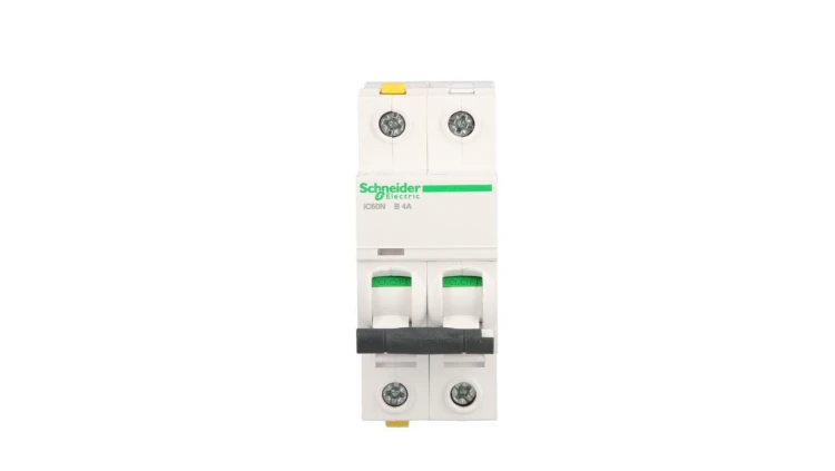 Wyłącznik nadprądowy 2P B 4A 6kA AC iC60N-B4-2 A9F03204
