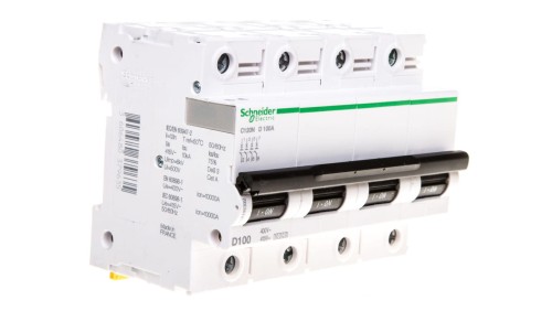Wyłącznik nadprądowy 4P D 100A 10kA AC C120N A9N18392