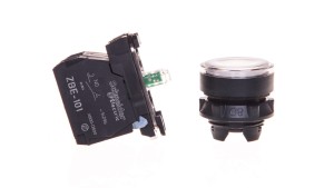 Przycisk sterowniczy 22mm biały z samopowrotem z podświetleniem 1Z 1R XB5AW31B5