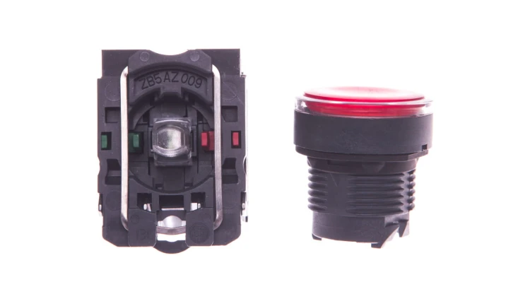 Przycisk sterowniczy 22mm czerwony z samopowrotem z podświetleniem 1Z 1R XB5AW34B5