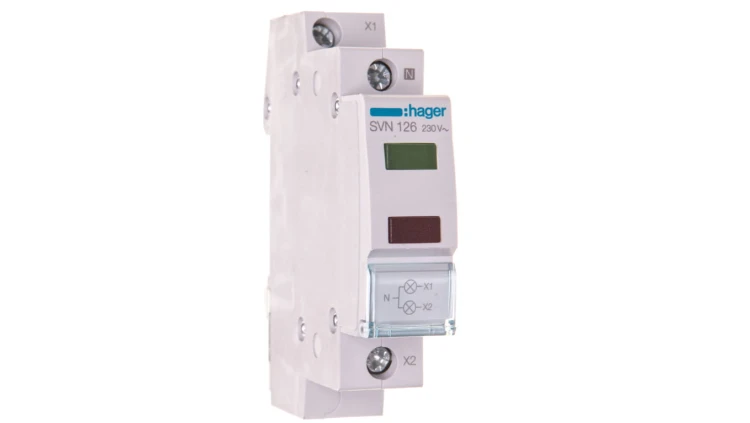 Lampka modułowa zielona/czerwona 230V AC SVN126