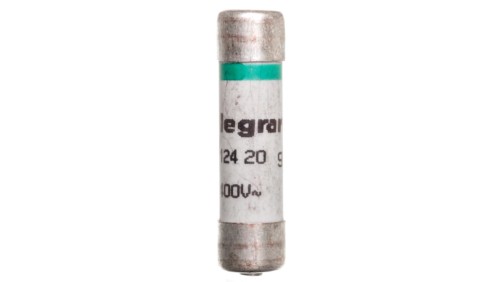 Wkładka bezpiecznikowa cylindryczna 8,5x31,5mm 20A 400V /z sygnalizacją/ 012420