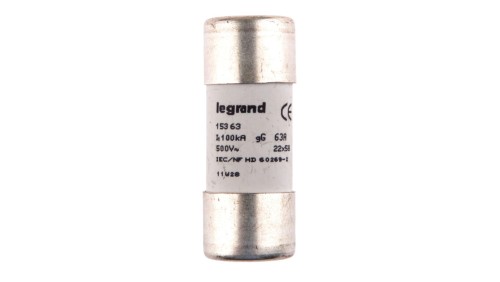 Wkładka bezpiecznikowa cylindryczna 22x58mm 63A gG (gL) 500V HPC 015363