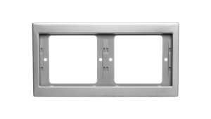 Berker K.5 Ramka podwójna pozioma stal szlachetna nierdzewna 13637004