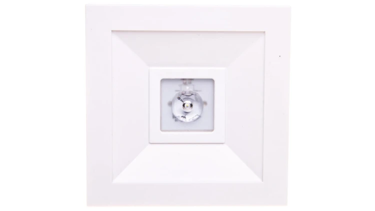 Oprawa awaryjna LED 1W 3h LOVATO N ECO LED 1W (opt. otwarta) jednozadaniowa biała LVNO/1W/E/3/SE/X/WH