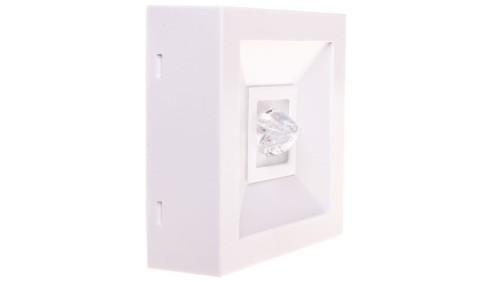Oprawa awaryjna LED 3W 1h LOVATO N ECO LED 3W (opt. koryt.) jednozadaniowa biała LVNC/3W/E/1/SE/X/WH