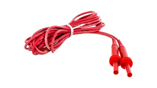 Przewód pomiarowy 5m czerwony 5kV /wtyki bananowe/ WAPRZ005REBB5K
