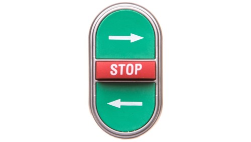 Napęd przycisku potrójny zielony/czerwony /STRZAŁKI LEWO-PRAWO STOP/ z samopowrotem LPCB7365