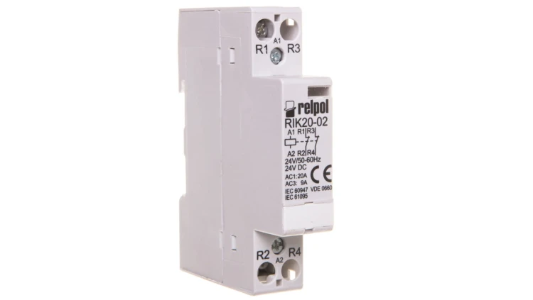 Stycznik modułowy 20A 0Z 2R 24V AC RIK20-02-24 2608179