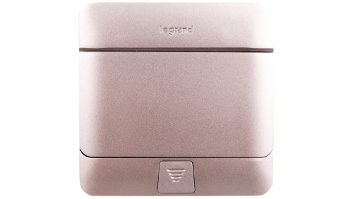 Pop-up Puszka podłogowa 100x100x61,2mm 3-modułowa aluminium 054010