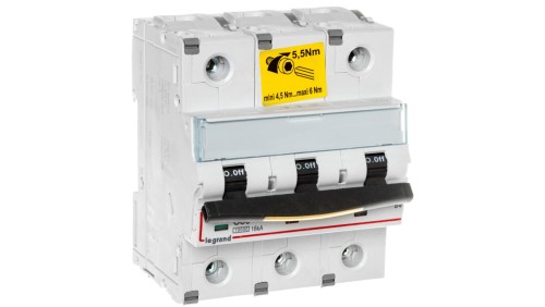 Wyłącznik nadprądowy 3P C 80A 10/16kA AC S313 DX3 409280