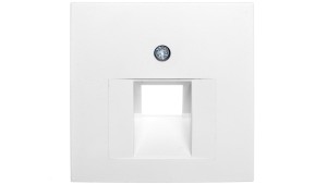 Berker S.1/B.1/B.3/B.7 Glas Płytka czołowa do gniazda teleinformatycznego pojedynczego RJ11/RJ12/RJ45 śnieżnobiała 14071909