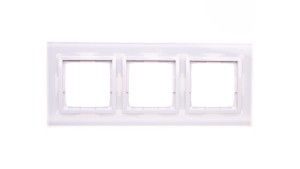 Simon 54 Nature Ramka potrójna szkło BIAŁA PERŁA DRN3/70