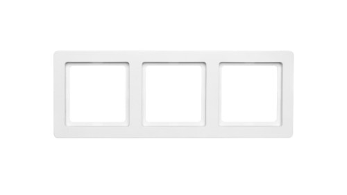 Berker Q.1 Ramka potrójna pozioma/ pionowa śnieżnobiała aksamit 10136089