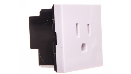 MOSAIC Gniazdo pojedyncze z/u 15A standard US białe 077504