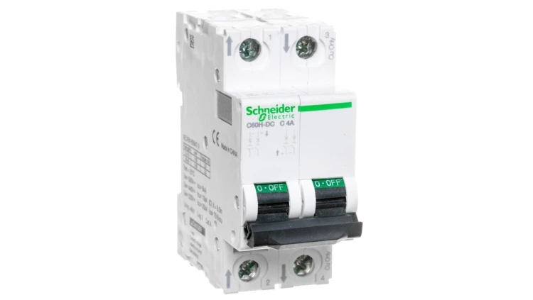 Wyłącznik nadprądowy 2P C 4A 10kA DC C60H-DC A9N61524