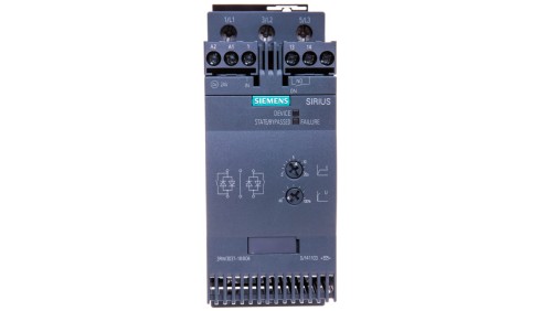 Softstart 3-fazowy 200-480VAC 63A 30kW/400V Uc=24V AC/DC S2 3RW3037-1BB04