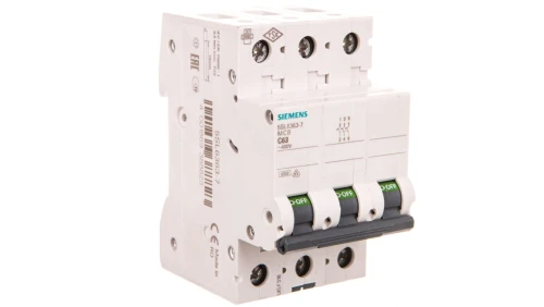 Wyłącznik nadprądowy 3P C 63A 6kA AC 5SL6363-7