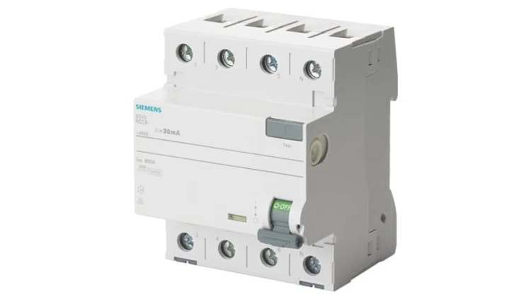 Wyłącznik różnicowoprądowy 4P 40A 0,03A typ A 30mA 400V SENTRON 5SV3344-6