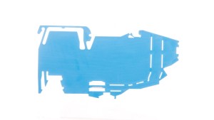 Wspornik szyny zbiorczej bez funkcji blokady końcowej do montażu zatrzaskowego na TS 35 niebieski 2009-304 /25szt./