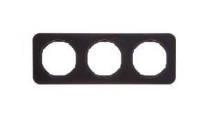 Berker R.1 Ramka potrójna pozioma/pionowa IP20 czarna 10132145