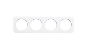Berker R.1 Ramka poczwórna pozioma/pionowa IP20 biała 10142189