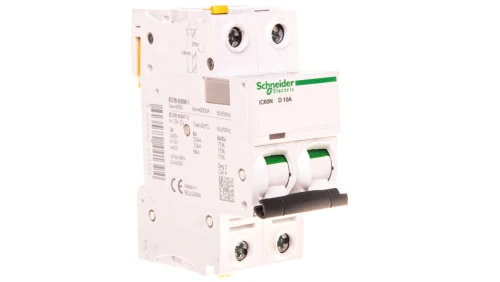 Wyłącznik nadprądowy 2P D 10A 6kA AC iC60N-D10-2 A9F05210