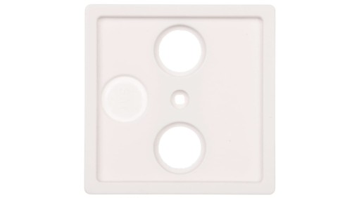 Berker Q.1/Q.3 Płytka czołowa do gniazda antenowego RTV 2- i potrójnego biały aksamit 12036089