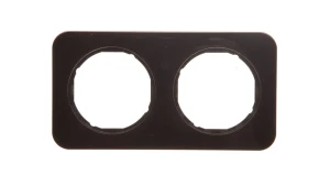 Berker R.1 Ramka podwójna czarny, połysk 10122145