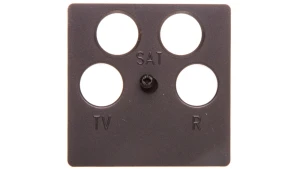 K.1 Płytka centralna do gniazda antenowego 4-wyjściowego antracyt B.1/B.3/B.7 Glas 14841606